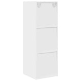 Wall-mounted TV Cabinet White 37x37x107 cm Engineered Wood