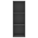 Wall-mounted TV Cabinet Grey 37x37x107 cm Engineered Wood - Top-Down View