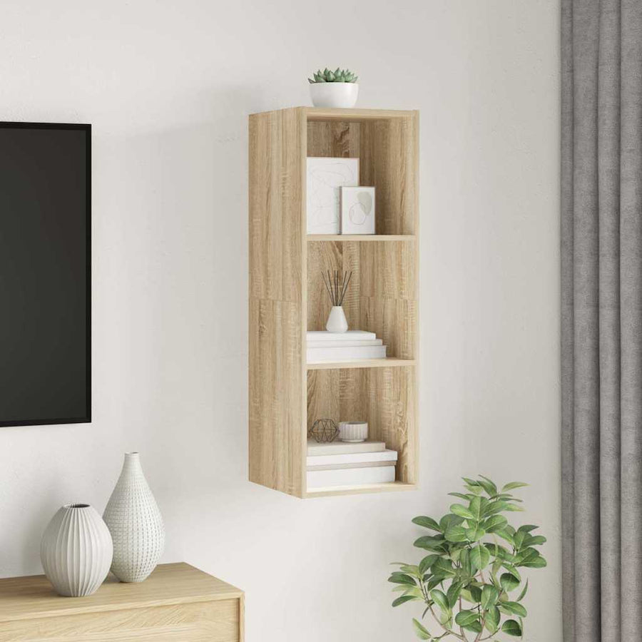 Wall-mounted TV Cabinet Sonoma Oak 37x37x107 cm Engineered Wood