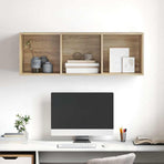 Wall-mounted TV Cabinet Sonoma Oak 37x37x107 cm Engineered Wood