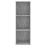 Wall-mounted TV Cabinet Concrete Grey 37x37x107 cm Engineered Wood - Top-Down View