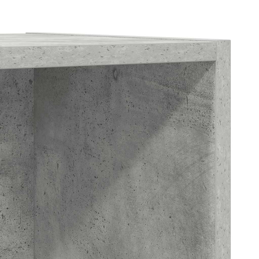 Wall-mounted TV Cabinet Concrete Grey 37x37x107 cm Engineered Wood