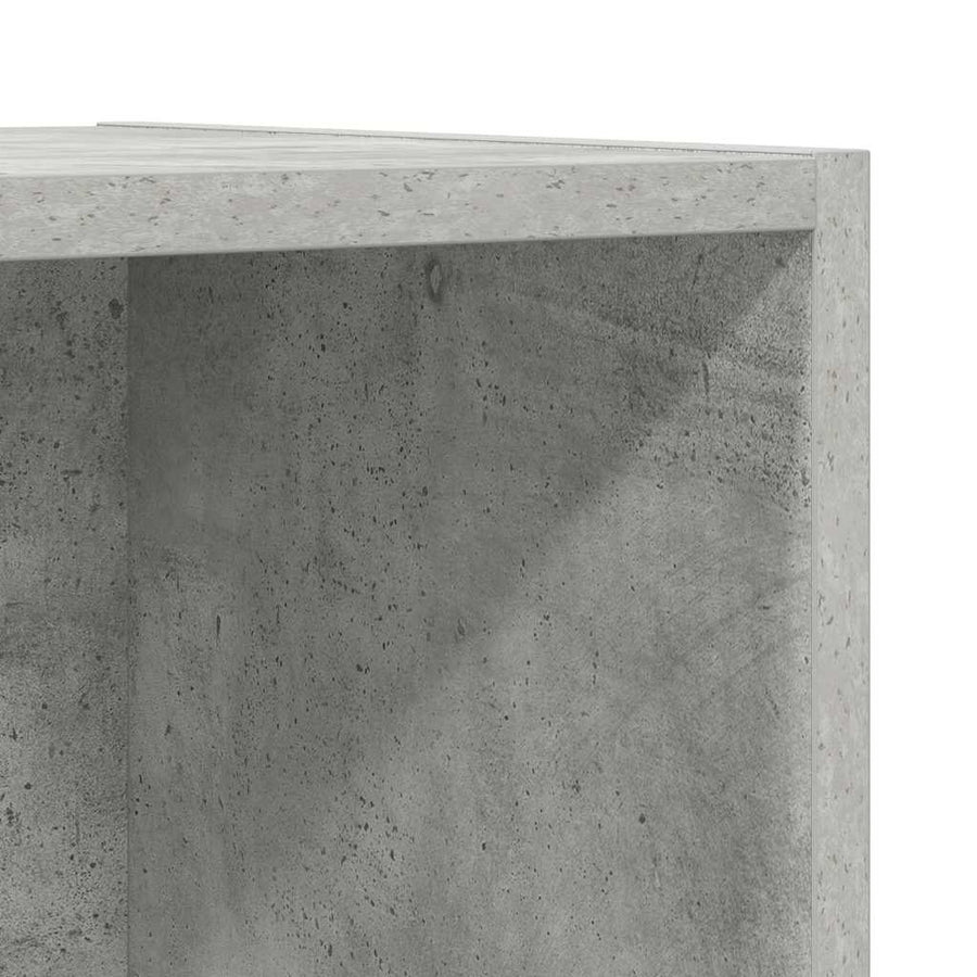 Wall-mounted TV Cabinet Concrete Grey 37x37x107 cm