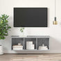 Wall-mounted TV Cabinet Concrete Grey 37x37x107 cm
