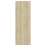 Wall-mounted TV Cabinet Sonoma Oak and White 37x37x107 cm Engineered Wood - 45-Degree Angle