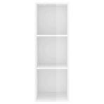Wall-mounted TV Cabinet High Gloss White 37x37x107 cm Engineered Wood