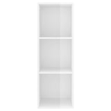 Wall-mounted TV Cabinet High Gloss White 37x37x107 cm Engineered Wood - Top-Down View