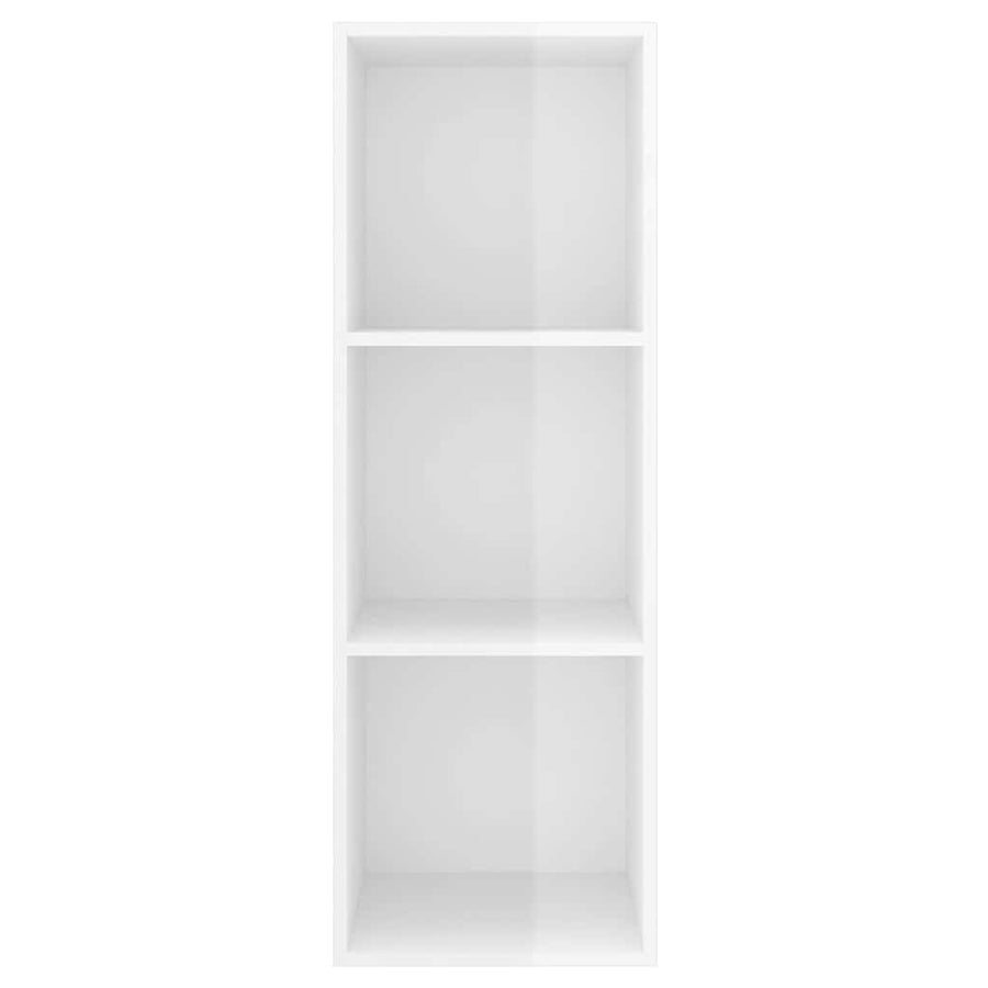 Wall-mounted TV Cabinet High Gloss White 37x37x107 cm Engineered Wood