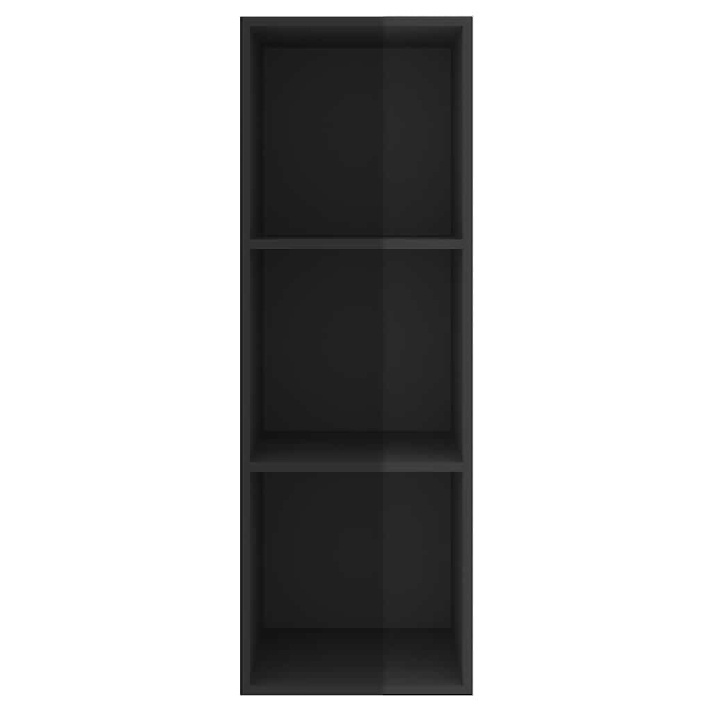 Wall-mounted TV Cabinet High Gloss Black 37x37x107 cm Engineered Wood