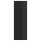 Wall-mounted TV Cabinet High Gloss Black 37x37x107 cm Engineered Wood