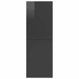 Wall-mounted TV Cabinet High Gloss Grey 37x37x107 cm Engineered Wood