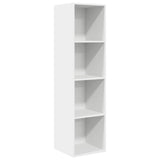 Wall-mounted TV Cabinet White 37x37x142.5 cm Engineered Wood - Front View