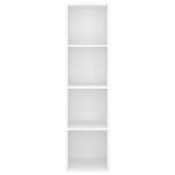 Wall-mounted TV Cabinet White 37x37x142.5 cm Engineered Wood - Top-Down View
