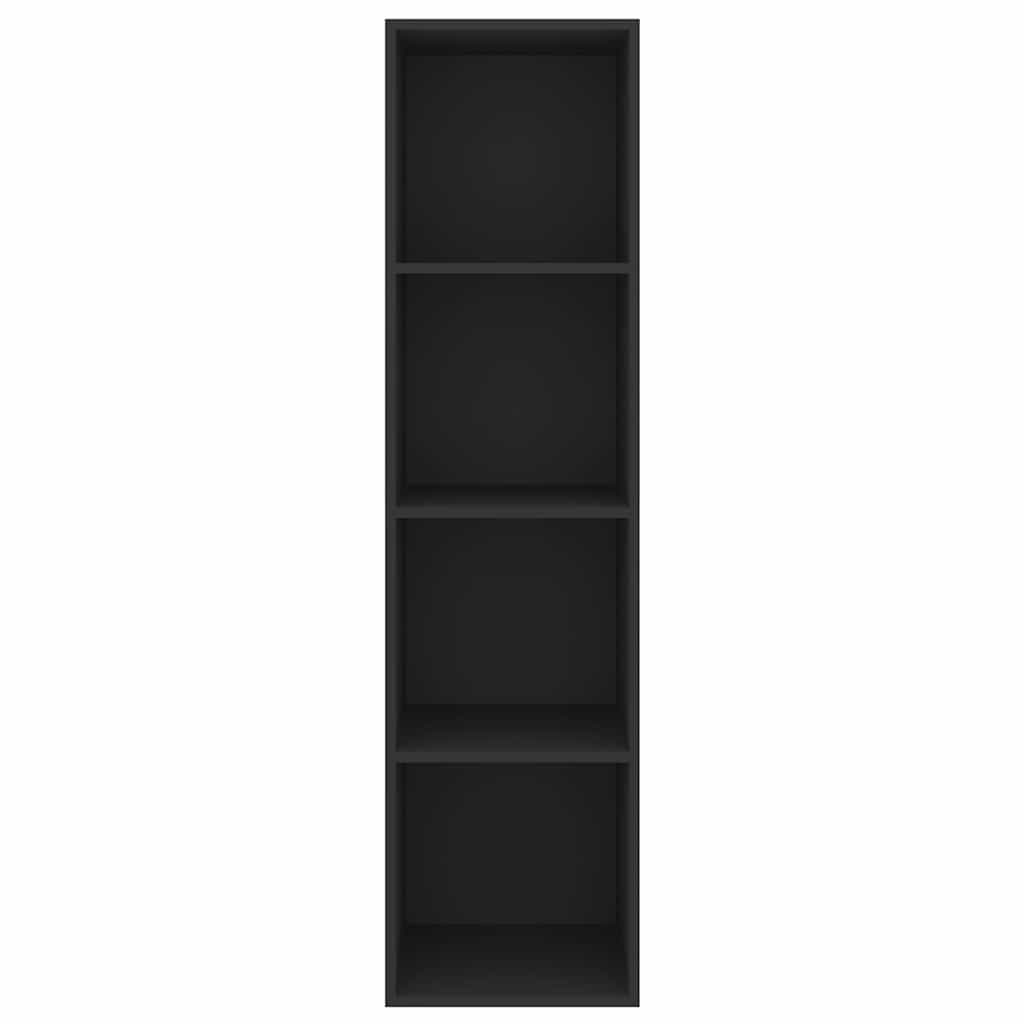 Wall-mounted TV Cabinet Black 37x37x142.5 cm Engineered Wood