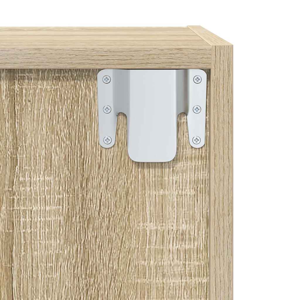 Wall-mounted TV Cabinet Sonoma Oak 37x37x142.5 cm