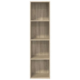 Wall-mounted TV Cabinet Sonoma Oak 37x37x142.5 cm Engineered Wood - Close-Up Angle
