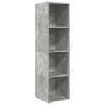 Wall-mounted TV Cabinet Concrete Grey 37x37x142.5 cm