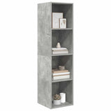 Wall-mounted TV Cabinet Concrete Grey 37x37x142.5 cm Engineered Wood - Side View