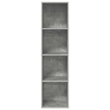 Wall-mounted TV Cabinet Concrete Grey 37x37x142.5 cm Engineered Wood - Top-Down View