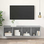 Wall-mounted TV Cabinet Concrete Grey 37x37x142.5 cm