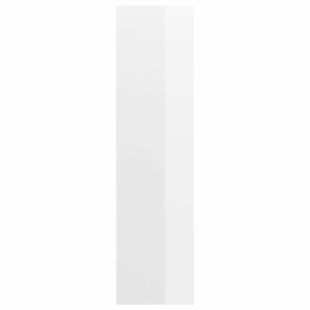 Wall-mounted TV Cabinet High Gloss White 37x37x142.5 cm Engineered Wood