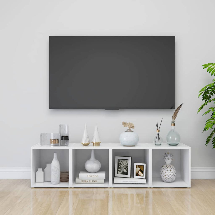 TV Cabinet White 37x35x37 cm Engineered Wood
