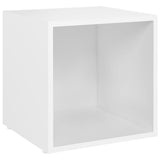 TV Cabinets 2 pcs White 37x35x37 cm Engineered Wood - Side View