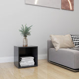 TV Cabinet Grey 37x35x37 cm Engineered Wood - Rear View