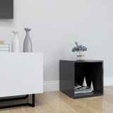 TV Cabinet Grey 37x35x37 cm Engineered Wood - Close-Up Angle