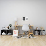 TV Cabinets 4 pcs Grey 37x35x37 cm Engineered Wood - Rear View