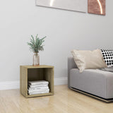 TV Cabinet Sonoma Oak 37x35x37 cm Engineered Wood - Rear View