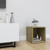 TV Cabinet Sonoma Oak 37x35x37 cm Engineered Wood - Close-Up Angle