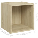 TV Cabinet Sonoma Oak 37x35x37 cm Engineered Wood - Extra Image