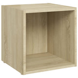 TV Cabinets 2 pcs Sonoma Oak 37x35x37 cm Engineered Wood - Side View