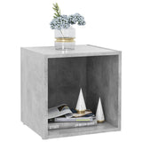 TV Cabinets 2 pcs Concrete Grey 37x35x37 cm Engineered Wood - Rear View