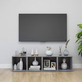 TV Cabinets 2 pcs Concrete Grey 37x35x37 cm Engineered Wood - Low Angle