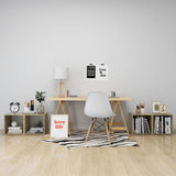 TV Cabinets 4 pcs White and Sonoma Oak 37x35x37 cm Engineered Wood - Rear View