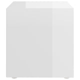 TV Cabinet High Gloss White 37x35x37 cm Engineered Wood - Top-Down View