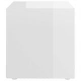 TV Cabinets 2 pcs High Gloss White 37x35x37 cm Engineered Wood - 45-Degree Angle
