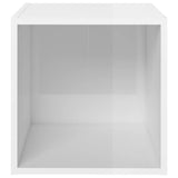 TV Cabinets 4 pcs High Gloss White 37x35x37 cm Engineered Wood - Top-Down View