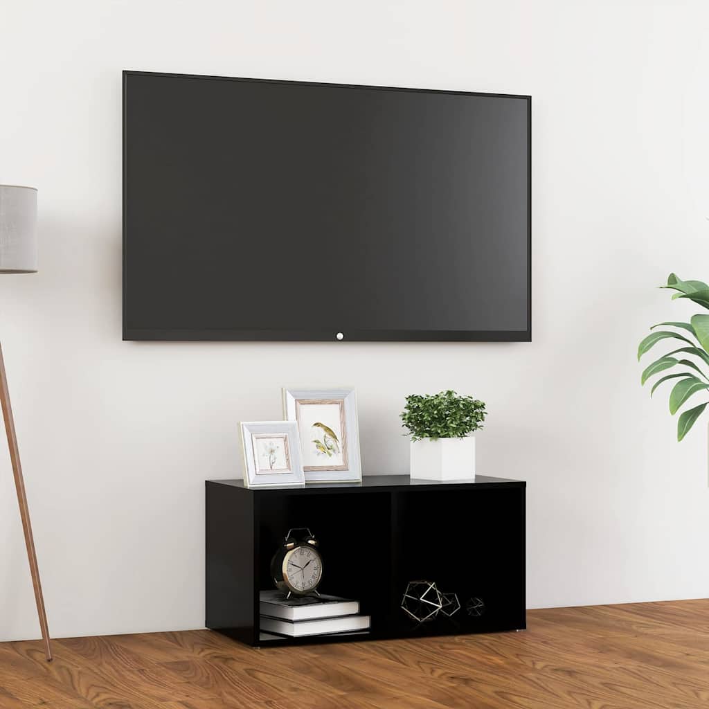 TV Cabinet Black 72x35x36.5 cm Engineered Wood