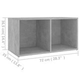 TV Cabinet Concrete Grey 72x35x36.5 cm Engineered Wood - Extra Image