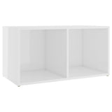 TV Cabinet High Gloss White 72x35x36.5 cm Engineered Wood - Front View