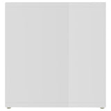TV Cabinet High Gloss White 72x35x36.5 cm Engineered Wood - Rear View