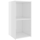 TV Cabinet High Gloss White 72x35x36.5 cm Engineered Wood - Close-Up Angle