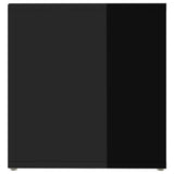 TV Cabinet High Gloss Black 72x35x36.5 cm Engineered Wood