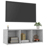 TV Cabinet Concrete Grey 107x35x37 cm Engineered Wood