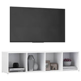 TV Cabinet White 142.5x35x36.5 cm Engineered Wood