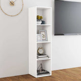 TV Cabinet White 142.5x35x36.5 cm Engineered Wood - Top-Down View