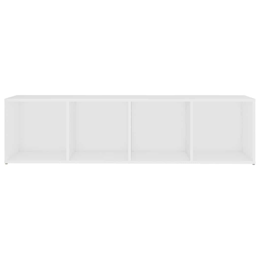TV Cabinet White 142.5x35x36.5 cm Engineered Wood